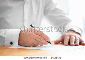 Signing agreement